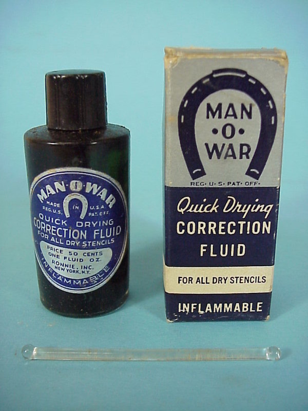 US WWII Man o War correction fluid