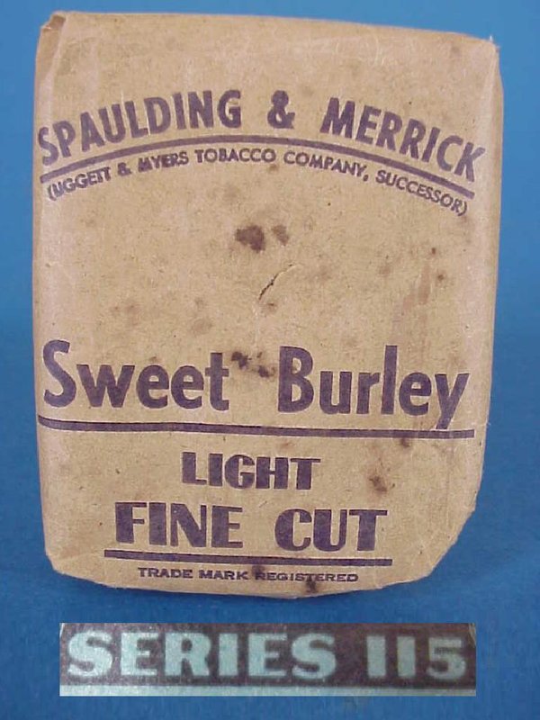 US WWII Tobacco Sweet Burley, unopened, 1945
