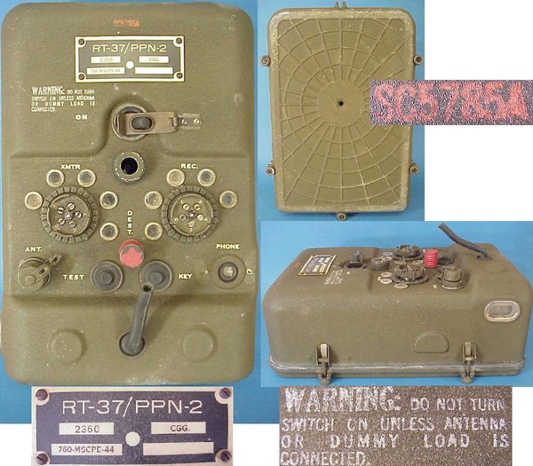 US WWII Para Troopers Pathfinder PPN-2 Eureka Beacon Radio, Antenna mint in Cardboard Box, Padded Ba
