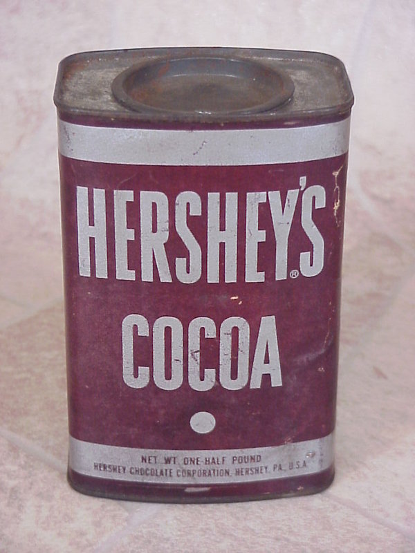 US WWII Cocoa Tin Hersheys brown