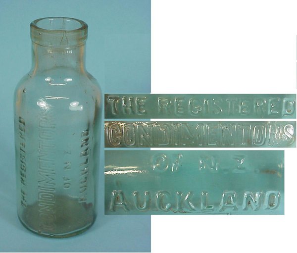 US WWII Glass Bottle Milk Condimentors