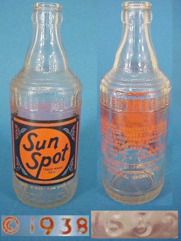US WWII Bottle Sun Spot, 1938