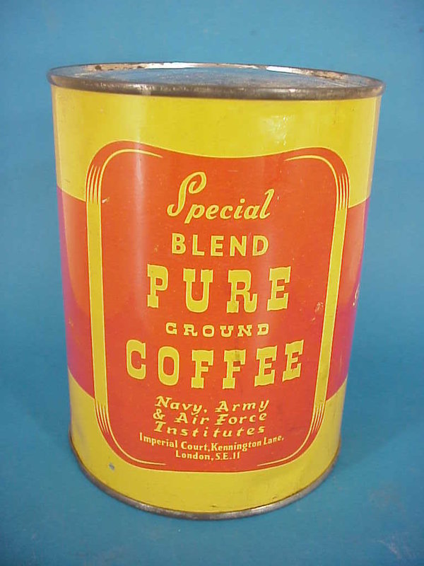 British WWII Coffee Pure Grounds London, Army, Navy, Airforce, unopened