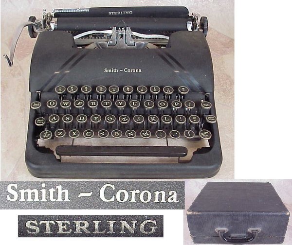 US WWII, Typewriter Smith Corona Sterling, original Bax, very good condition