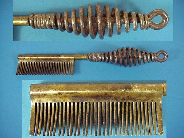 US WWII, Hair heat Comb Steel Insolation, good condition