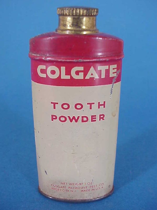 US WWII, Tooth Powder Colgate 1OZ, good condition