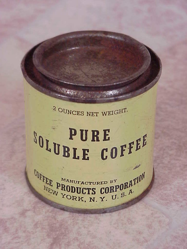 US WWII, Coffee Pure Soluble, empty, good condition