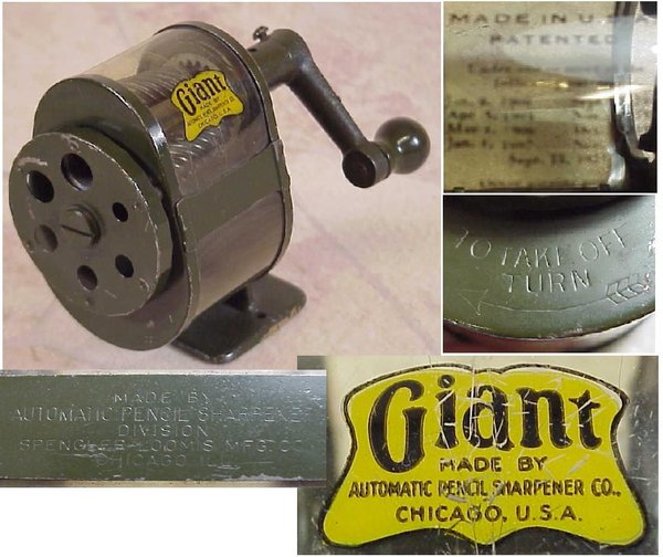 US WWII, Giant Pencil Sharpener, very good condition