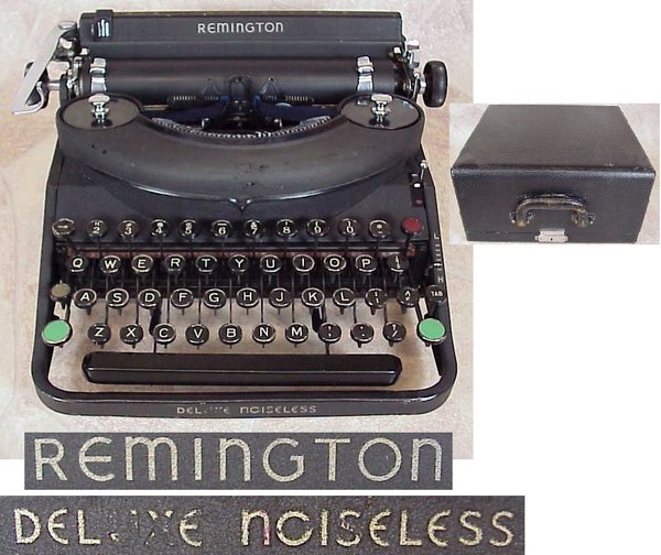 US WWII, Typewriter Remington Deluxe, very good condition