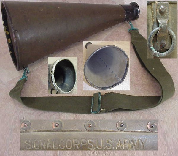 US WWII, Megaphone M-64 Signal Corps, very good condition