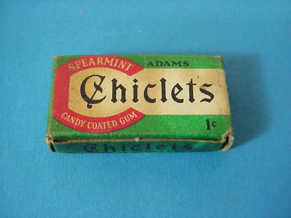 US WWII, Chewing Gum Chiclets green, very good condition