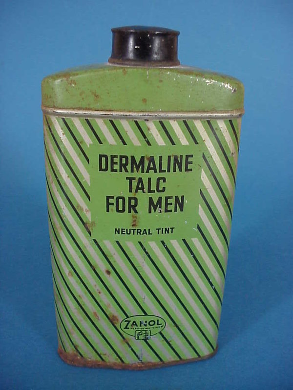 US WWII, Talcum Dermaline for Men, good condition
