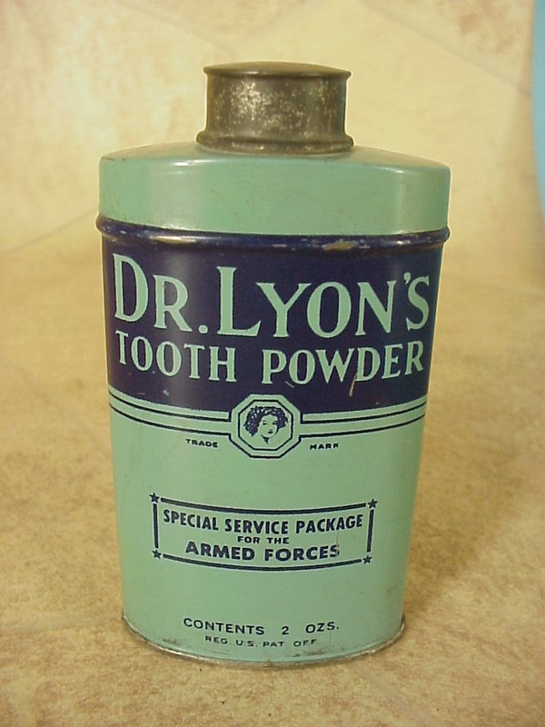 US WWII, Tooth Powder Dr. Lyons, good condition