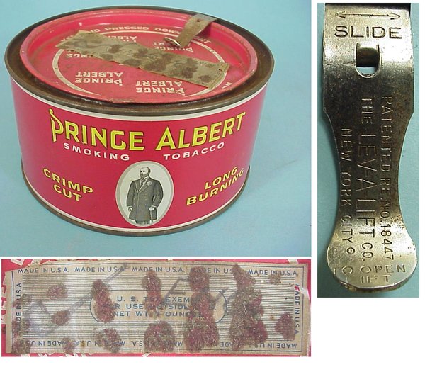 US WWII, Tin Tobacco Prince Albert Half Size, empty, very good condition