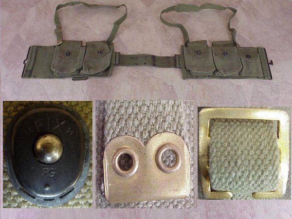 Belgium Army Belt BAR LMG 5 Pocket, very good condition