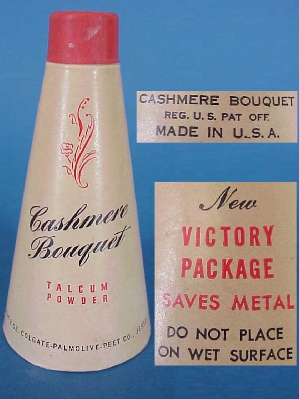 US WWII, Talcum Cashmere, very good condition
