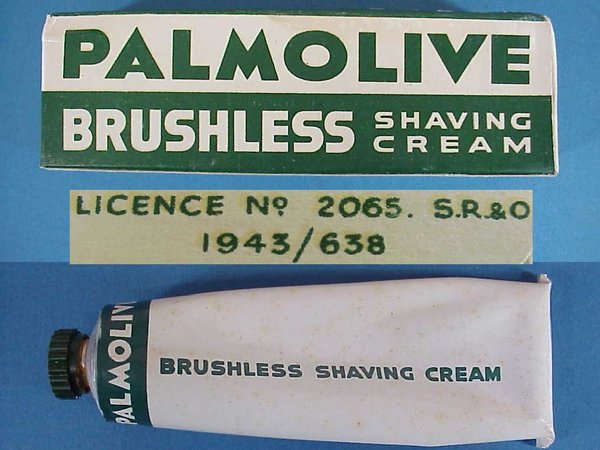 US WWII, Shave Cream Palmolive Brushless, very good condition