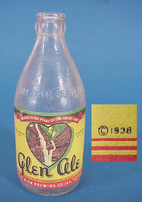 US WWII, Bottle Beer Glen Cele, good condition