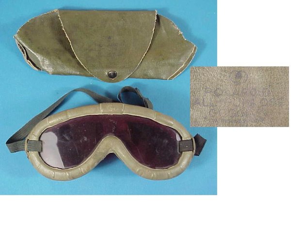 US WWII, Goggles Polaroid All Purpose Fabric Case, very good condition