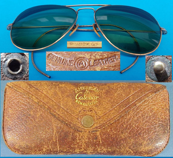 US WWII, USAAF Aviator Sun Glasses Colobar, very good condition
