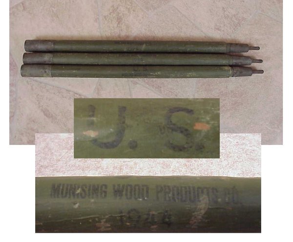 US WWII, Tent Pole Munising Wood Products 1944, very good condition