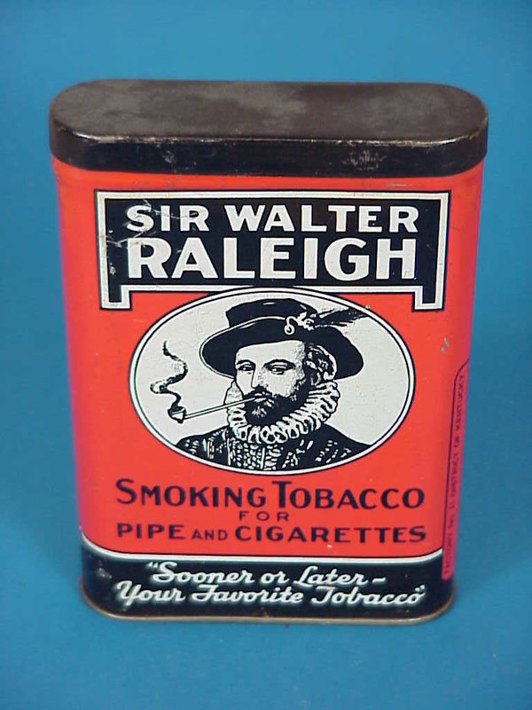 US WWII, Tin Tobacco Sir Walter Raleigh 1, empty, very good condition