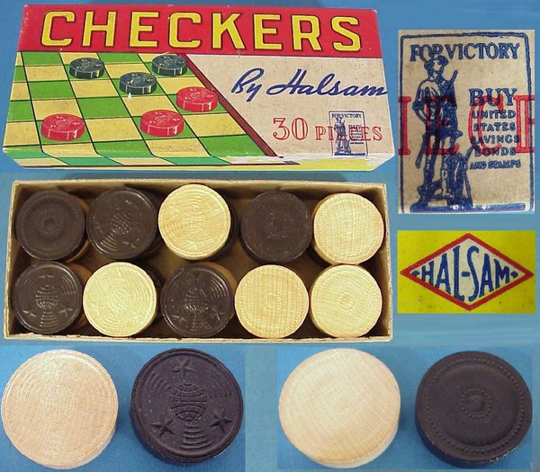 US WWII, Checkers Halsam for Victory, very good condition