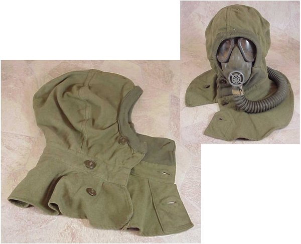 US WWII, Hood Wool Protective Gasprotection ,very good condition