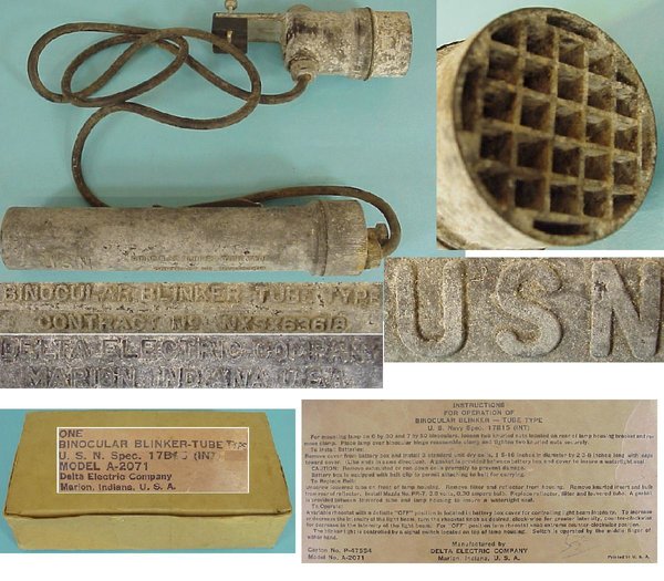 US WWII, U.S.N. Binokular Blinker Tube, good condition
