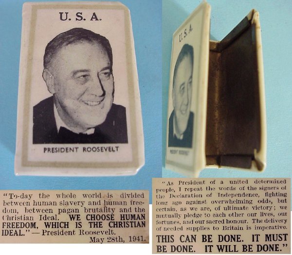 US WWII, Clip Matches Roosevelt, rare, very good condition