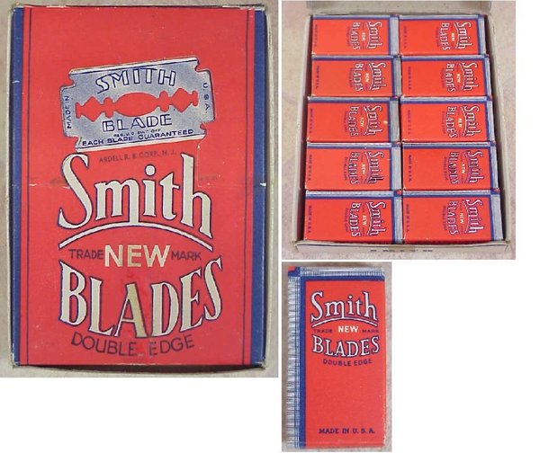 US WWII, Razor Blades Display Smith, 20 Packs, very good condition
