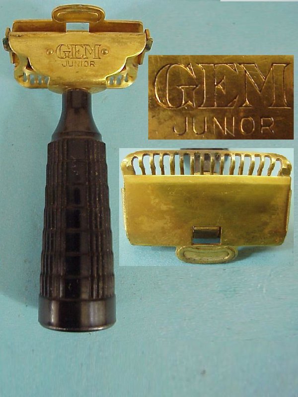 US WWII, Razor GEM Junior, Gold plated, very good condition