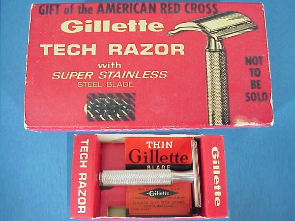 US WWII, Razor Gilette Tech Red Cross, very good condition