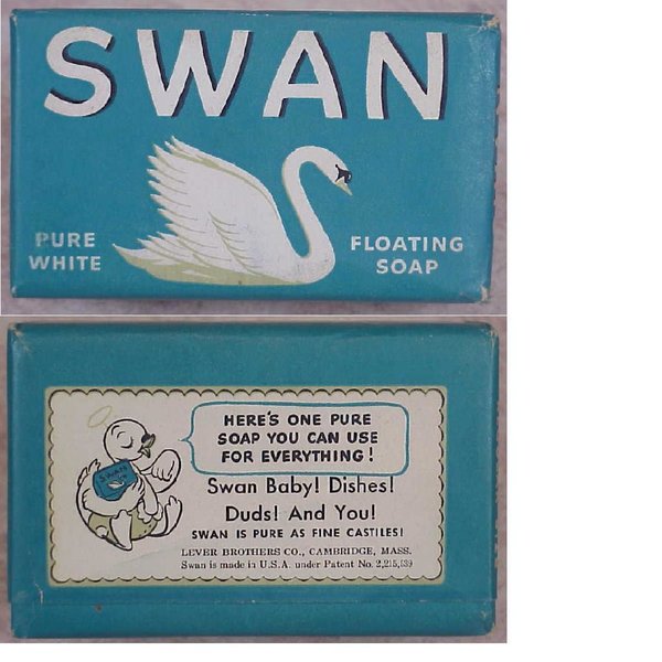 US WWII, Soap Swan Baby Cartoon, very good condition