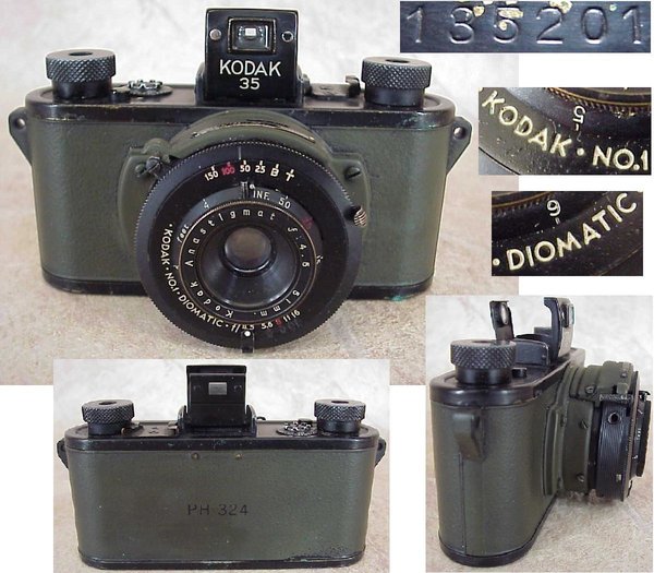 US WWII Camera Kodak 35 MILITARY in oliv colour very rare ...only offer