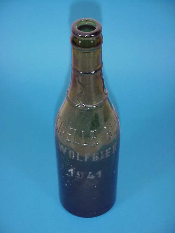 German WWII, Bottle Beer Wolfbier 1941, very good condition