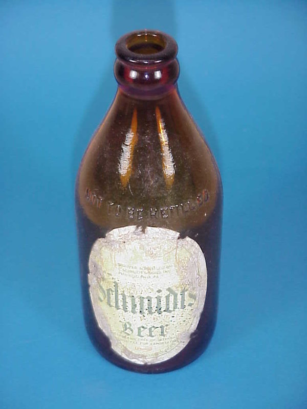 US WWII, Bottle Beer Schmidts, condition see picture