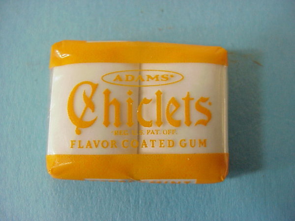 US WWII, Chewing Gum Chriclets orange plastic wrapped, very good condition