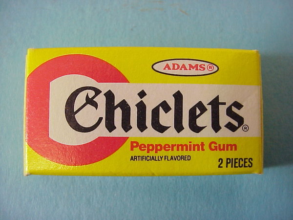US WWII, Chewing Gum Chriclets yellow Adams, very good condition