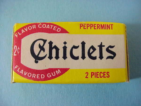 US WWII, Chewing Gum Chriclets yellow Flavor Coated, very good condition