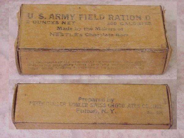 US WWII, Chocolate Field Ration D Nestle, very good condition