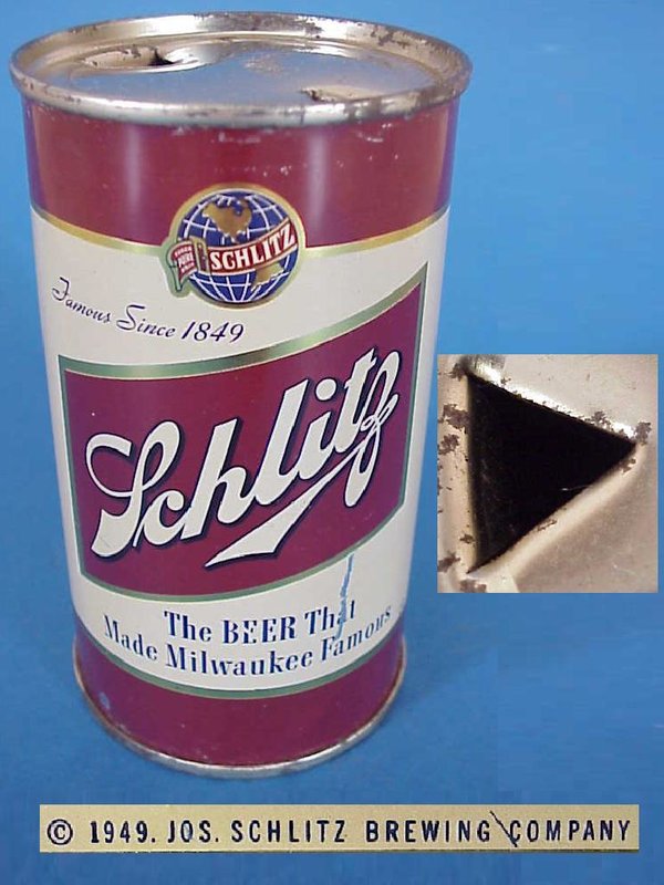 US WWII, German Occupation, Can Beer Schlitz 1949, very good condition