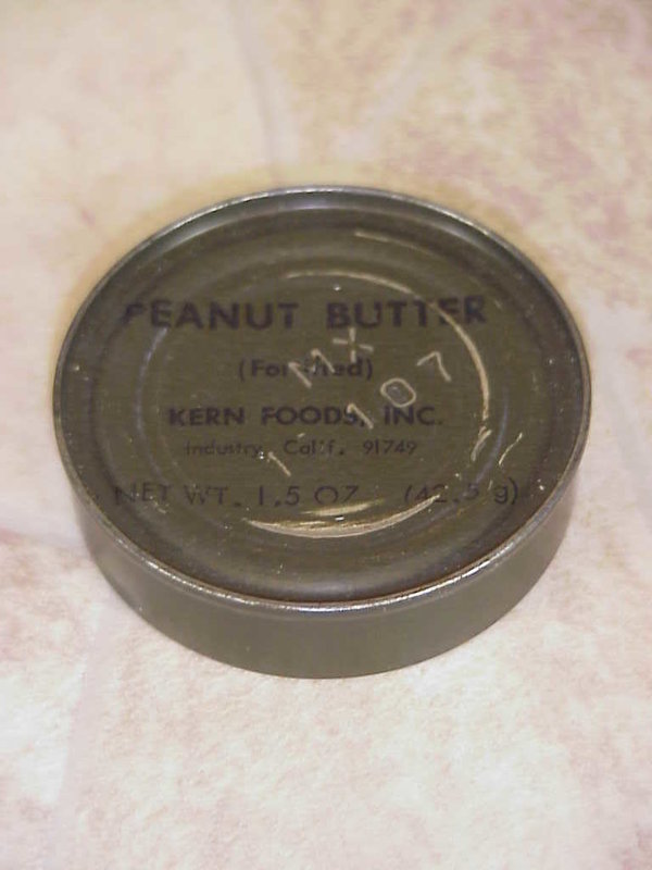US WWII, Peanut Butter MX I 107, from K.Ration, full, very good condition