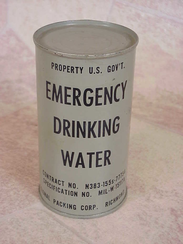 US Korean & Vietnam War, Ration Water U.S. Govt. Property, very good condition