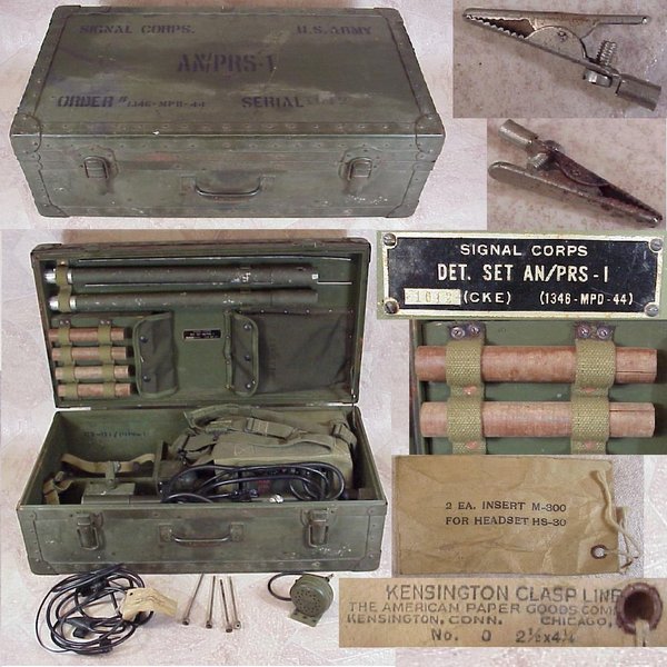 US WWII, Mine Detector Set AN-PRS-1 , very good condition
