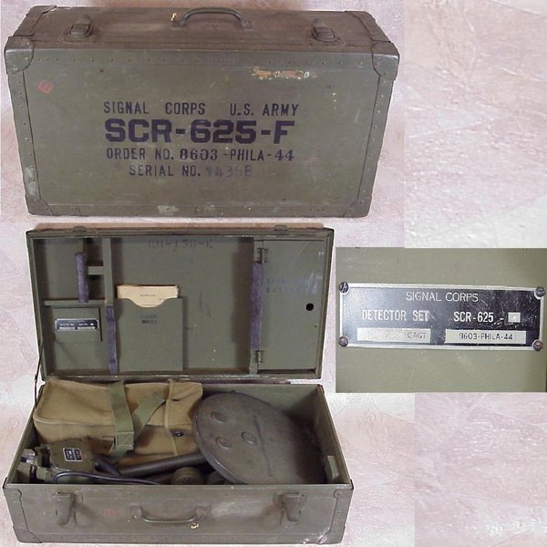 US WWII, Mine Detector Set SCR-625-F, very good condition