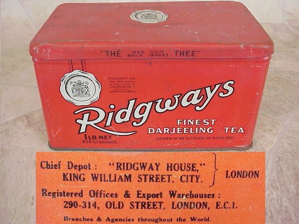 US WWII, Tea Tin Ridgways, empzy, good condition
