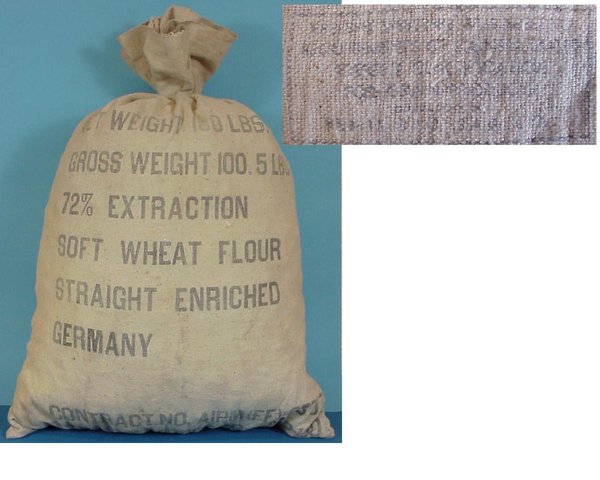 US WWII, Sack Flour Soft CN. 28707, very good condition