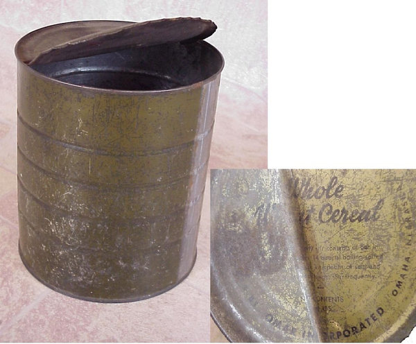 US WWII, Tin Ration Cereul, condition see picture