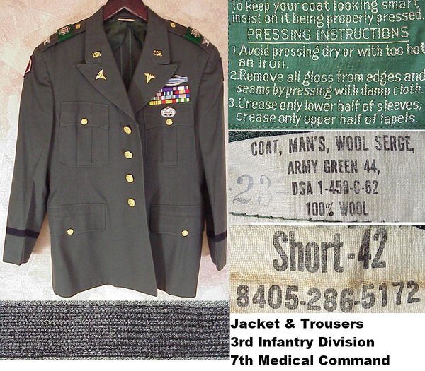 US German Occupation, Berlin Brigade, Uniform Coat 7th Medical Command  very good condition